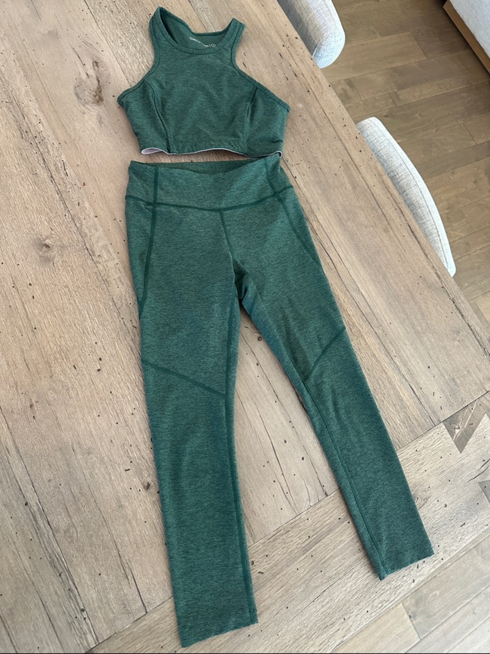 Outdoor Voices Warmup Crop Top and Matching Leggings